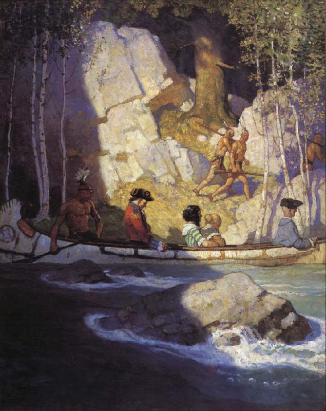 NC Wyeth The Captives oil painting image